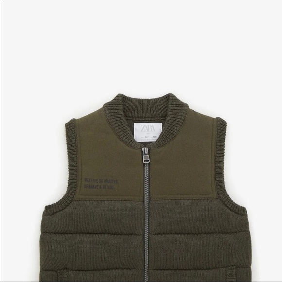 NWT Boys Zara Wake Up Be Amazing Vest - Picture 3 of 5